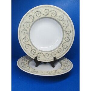 Johnson Brothers Acanthus 8 7/8" Rimmed Soup Bowls Set of 2